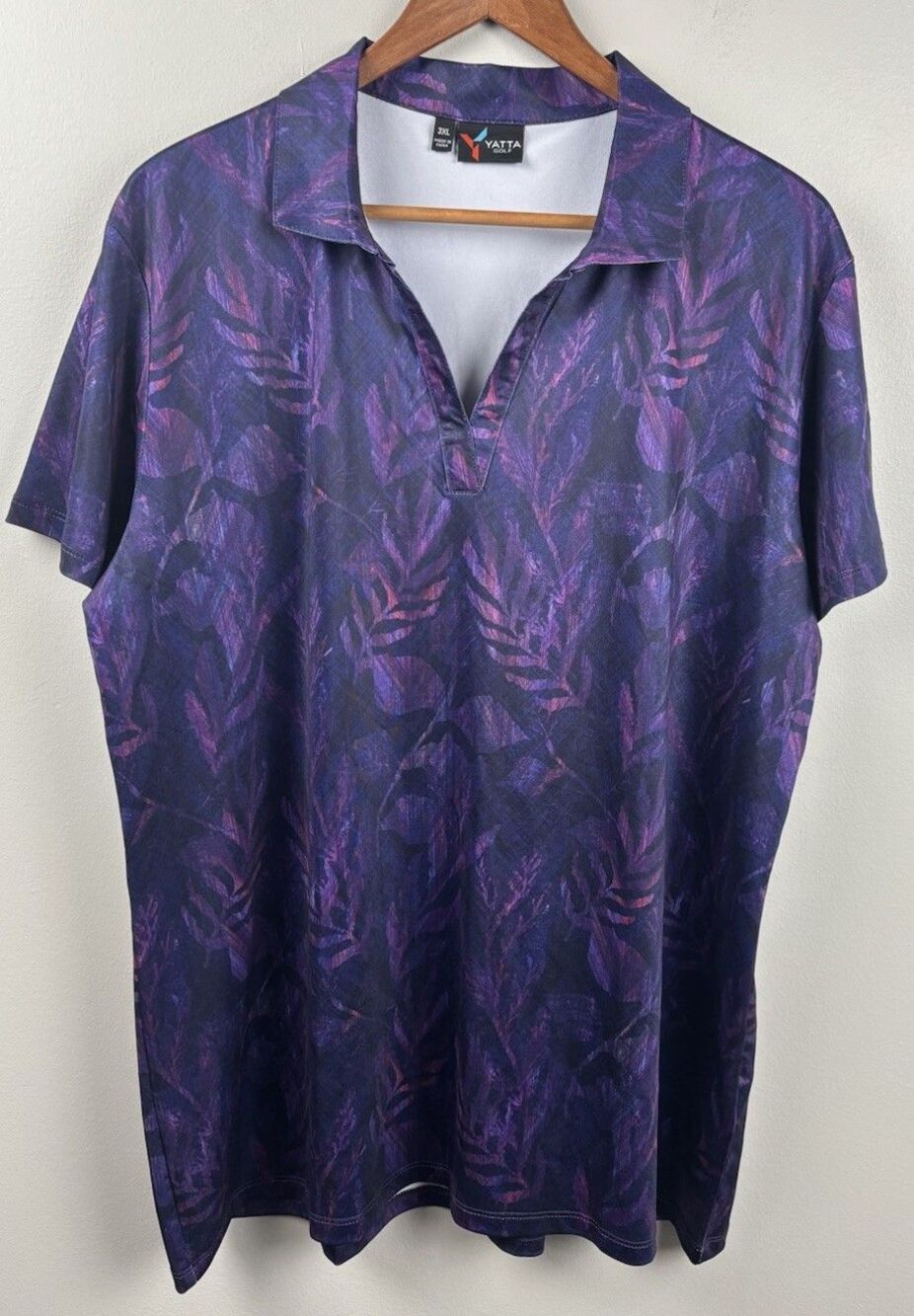 Yatta Golf Women's 3XL Violet Vogue Purple Performance Short Sleeve Polo Shirt